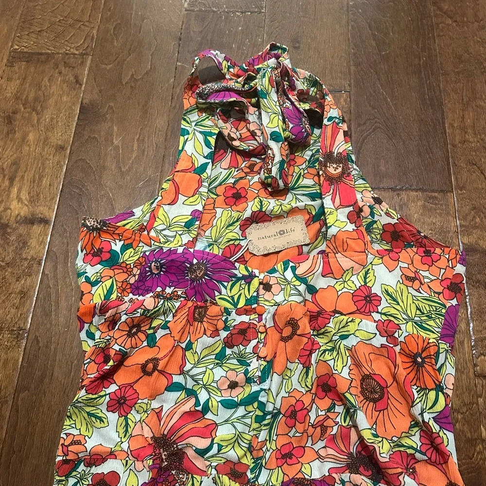 NATURAL LIFE Halle Halter Floral Maxi Dress - Picture 7 of 11